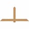 Ekena Millwork Eugene Smooth Timber Gable Bracket, Western Red Cedar, 72"W x 36"H x 1 1/2"D x 5 1/2"F, 12/12 Pitch GBW072X36X0206EUG00SWR - alternate 1
